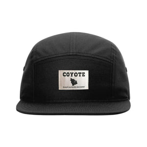 Camper Five Panel Hat Black Coyote Provisions Co 