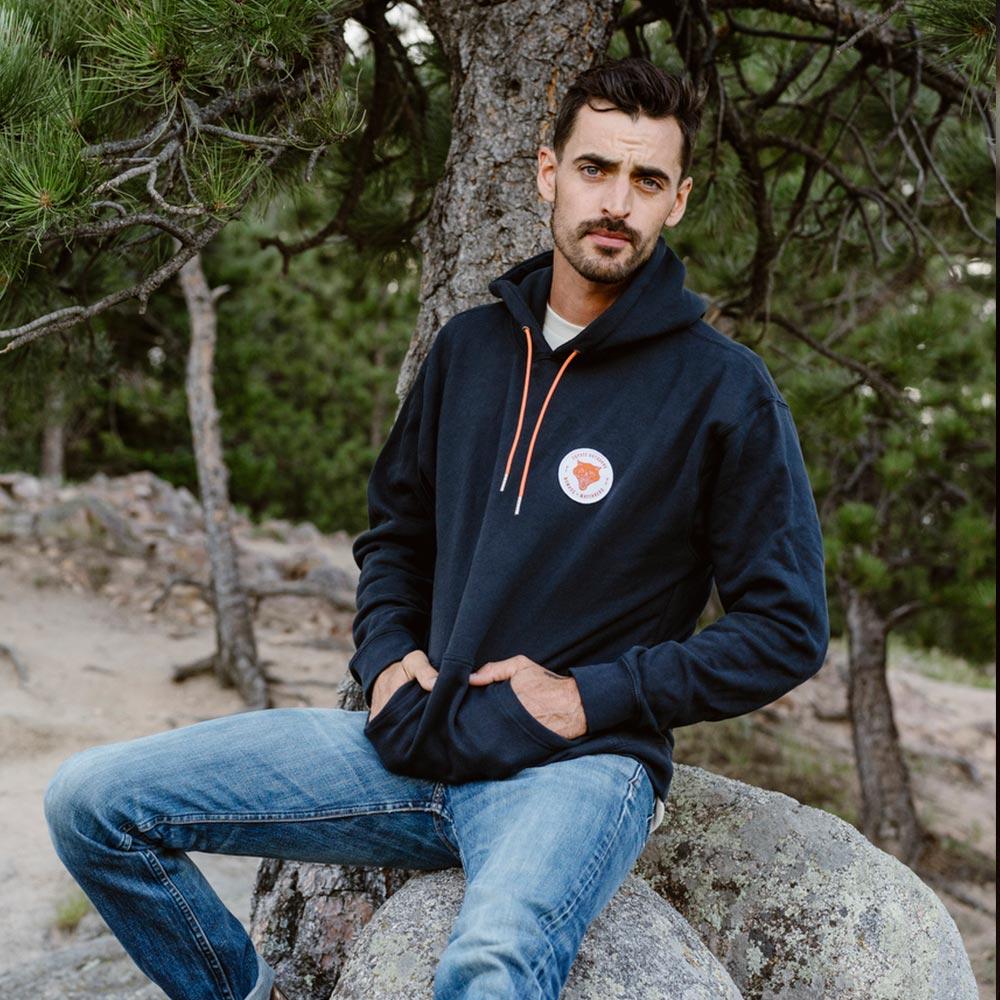 Nomads Patch Heavyweight Premium Hoodie Navy – Coyote Provisions
