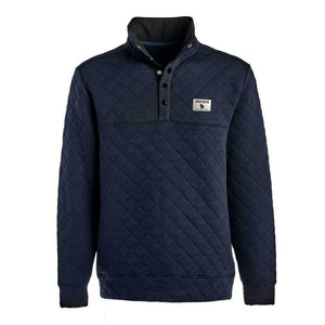 Quilted Snap Pullover Navy sweatshirt Coyote Provisions 